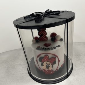 Boîte à gâteau design pour layer cake, idéale pour la présentation et la protection de gâteaux décorés, idéale pour les occasions spéciales